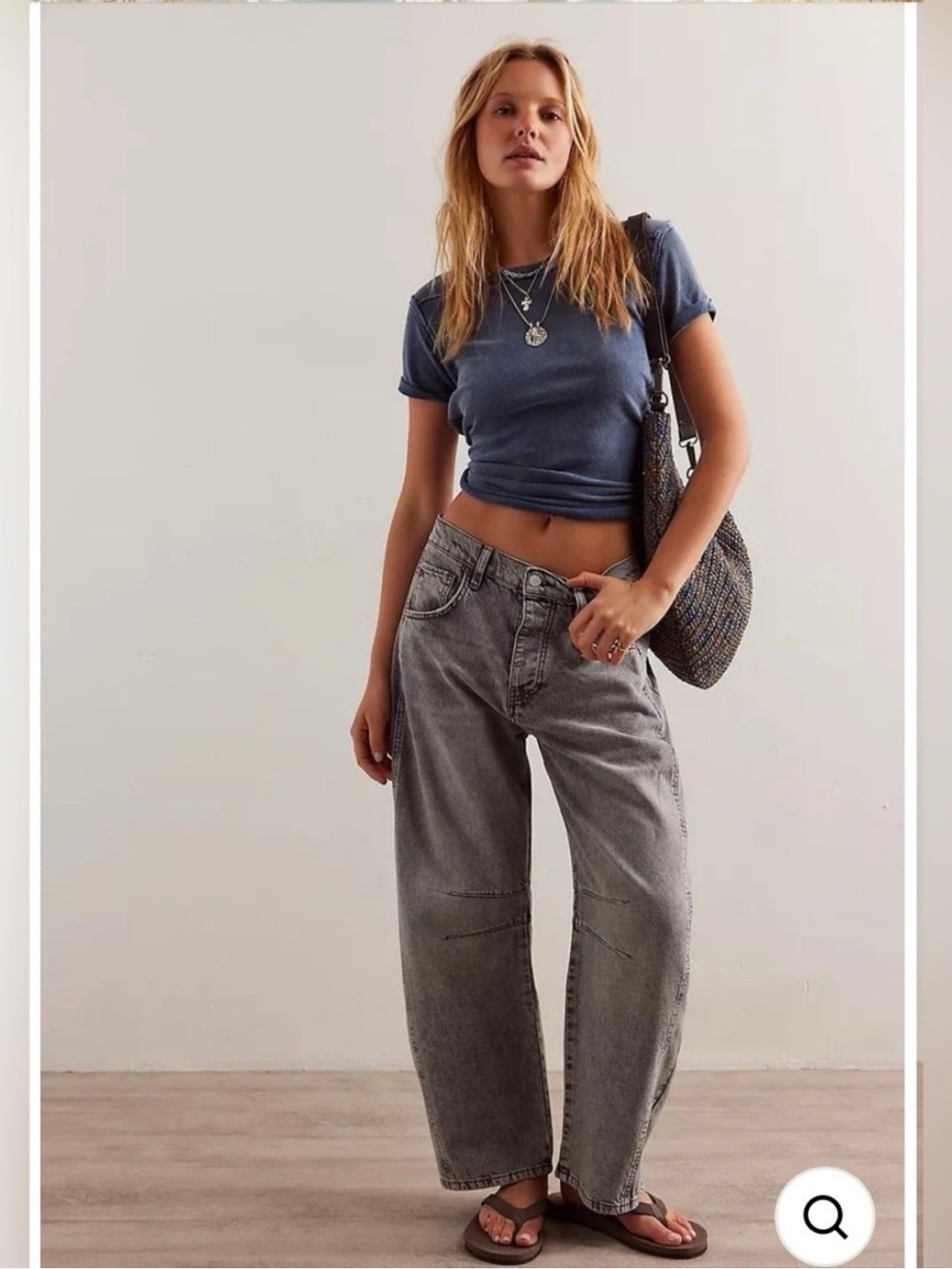 Free People Jeans | Nwot Free People Stylish Good Luck Barrel Jeans In Archive